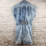 Retrofête Retrofete Gia Denim Dress in Acid Wash Blue Size Medium NWT Short Sleeve Photo 4
