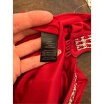 White House | Black Market  Dress Red Silver Trim Size S lined sexy but classy NWT Photo 6