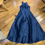 Lulus  Broadway Show High Low Maxi Dress Size‎ Medium Navy Formal Party Elegant Photo 3