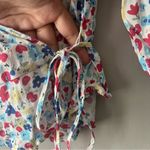 Charlie Holiday  Vibrant Floral Salsa Wrap Top Size 2 XS Photo 1