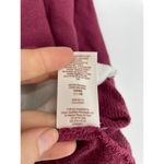 Free People Sweatshirt Womens Small Montauk Pullover Burgundy Colorblock Cropped Photo 6