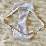 SheIn White High Cut High Waisted Thong Bikini Bottom Sz L Photo 10