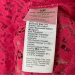 J.Crew  Scalloped Lace Mockneck Top Dragon Fruit Pink Size 2 Photo 5