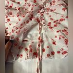 Princess Polly White and Red Blossom Ruched Skirt 4 Photo 5