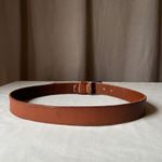 J.Crew  Women's Tan Leather Belt 1.25" Classic Brown Minimalist Size 30 Photo 2