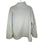 Aerie  Sherpa Pullover Size Medium Fleece Pale Blue Warm Mock Neck Photo 1