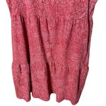 Frye  Women’s Sz Medium Bandana Print Sleeveless Dress Orange Tiered Cotton Photo 4