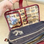 Juicy Couture Vintage Retro Y2K 90’s Navy and Red Travel Makeup Organizer Bag Photo 11