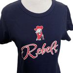 GFs Co.ed Ole Miss University Of Mississippi Rebels Navy Tee Tshirt XL Ladies Blue Photo 1