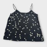 Equipment  Femme Layla Cami Women's Small Black White Silk Stars Strappy V-Neck Photo 4