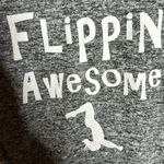 J. America  Space Gray Black Gymnastics Flippin Awesome Hoodie Size Small Photo 7