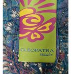 Resort Boho Cleopatra Beach Cover Up Vibrant Semi Sheer Small NWT Swimwear Blue Photo 3