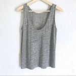 Theory Gray Linen Sleeveless Top Tank Low Back Layering Marled Insar XS New Photo 6