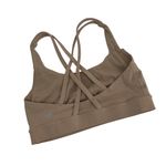Lululemon  Women’s Light Brown Strappy Crossback Sports Bra Size 4 no pads nude Photo 2