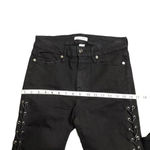 Good American  Black Side Lace Jeans Photo 2