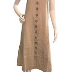 Button Down Boho Dress Tan Size 16 Photo 0