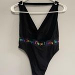 FOREVER SAVAGE BODYSUIT WITH RAINBOW LOGO Black Photo 5