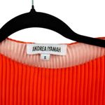 Andrea Iyamah ‎ Atti Ombre Plisse Two-Piece Set Straight-Leg Pants Top Red Small Photo 10