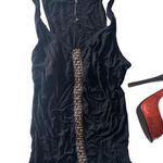 Bordeaux new ске Beaded Seamless Stretch Twisted Strap Top ске Black ске Medium Photo 1