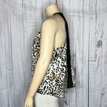 EXPRESS  NWT Size XL Black - Animal Print Keyhole Tank Top Blouse Photo 1