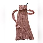 Vera Wang color Ballet Strapless Crepe Crepe Mermaid Bridesmaid Dress Size 6 Photo 2