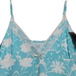 Badgley Mischka Studio Women's Nightgown XL Lace Trim Blue & White Floral NEW Photo 6