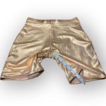 SKIMS  Metallic Champagne Swim Shorts Bottoms Women’s Size Large NWT RARE Photo 6