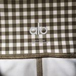 Alo Yoga  4" Vapor High-Waist Gingham Short Macadamia S Photo 2