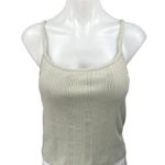 Madewell Women's Green Rib Knit Sleeveless Cami Camisole Crop Tank Top Size XS Photo 0