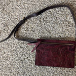 Tignanello clutch/ belt‎ bag Red Brown Leather Photo 0