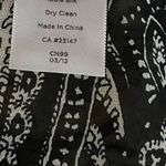 Talbots  Black White Silk Paisley Boxy Oversized Poncho Sheer Xs/s Boho Oversized Photo 5