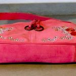 Diane Von Furstenberg  DVF Pink Vibrant Boho Style Silk Assets! Leather Suede NWT Photo 4