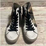 ShuShop Pia Glitter High Top Sneakers Women's Size 10 Shoes Silver Gold Metallic Photo 3