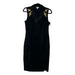 ALTUZARRA x Target Pencil Black Gold Cranes Collared Dress Sz 8 Photo 2