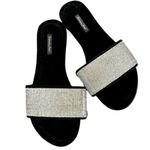 Victoria's Secret Victoria Secret Velvet Silver Studs Details Sandals Photo 1