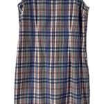 L.L. Bean purple madras plaid shift dress size 8 Green Photo 0