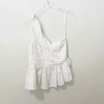 ALC Frank A.L.C. Soraya One Shoulder‎ Top Cotton Gathered size 10 Photo 2