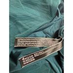 Victoria's Secret  Corset Bodysuit L Satin Sheer Mesh Green Plunge V-neck‎ Lace Up Photo 3