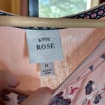 Knox Rose  Blush Pink Embroidered Floral Lined Dress Size Medium Photo 2