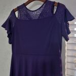 Beautiful L Cold Shoulder Butterfly Sleeve Pullover Maxi Dress in Royal Purple Size L Photo 10