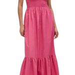 Hill House NEW THE ANJULI DRESS LIPSTICK PINK Size XXS Photo 1