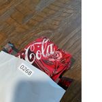 Coca Cola Red Graphic T Shirt Women's Size Large Short Sleeve Cotton Floral Photo 7