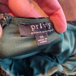 Privy  Green Dress with Velvet Flowers - Size XS Photo 1