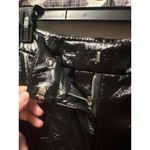 7 For All Mankind NWOT  Women’s Black Faux Leather Easy Trouser Wide Leg Small Photo 2