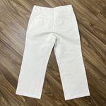 Brochu Walker  Size S Cropped Pants Linen Blend Button Front Straight Leg Women's Photo 10