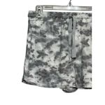 Lounge Shorts Tie Dye Soft High Rise Adjustable Drawstring Knit Gray Medium NWOT Photo 1
