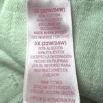 secret treasures Lounger Robe Womens 3XGreen Zip Up Floral Short Sleeve Sleep Photo 7