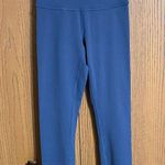 Lululemon athletica Wunder Train HR Crop 23” Sz6 Mineral Blue Flaw Photo 0