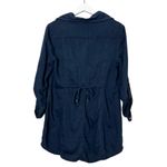 CAbi Women’s Chambray Button Up Tunic Length Top Dark Blue Size Medium Photo 1