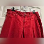 a.n.a  cropped pants - dark red - size 14 Photo 3
